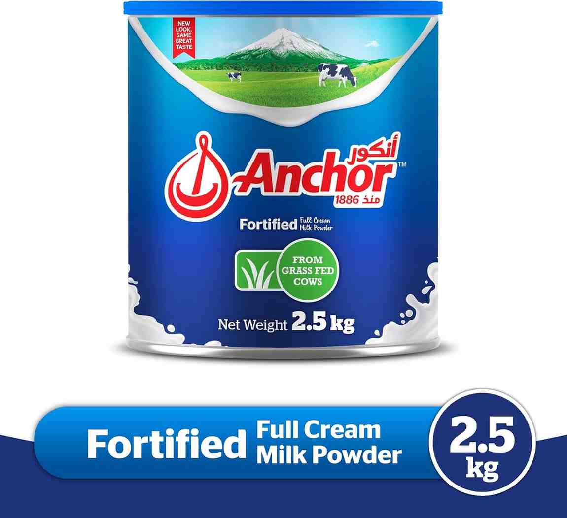 Anchor Full Cream Milk Powder Tin 2.5 Kg