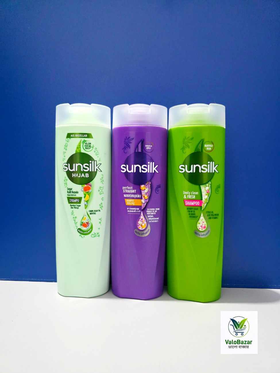 Sunsilk shampoo: Hijab Refresh, Perfect Straight, and Lively Clean & Fresh