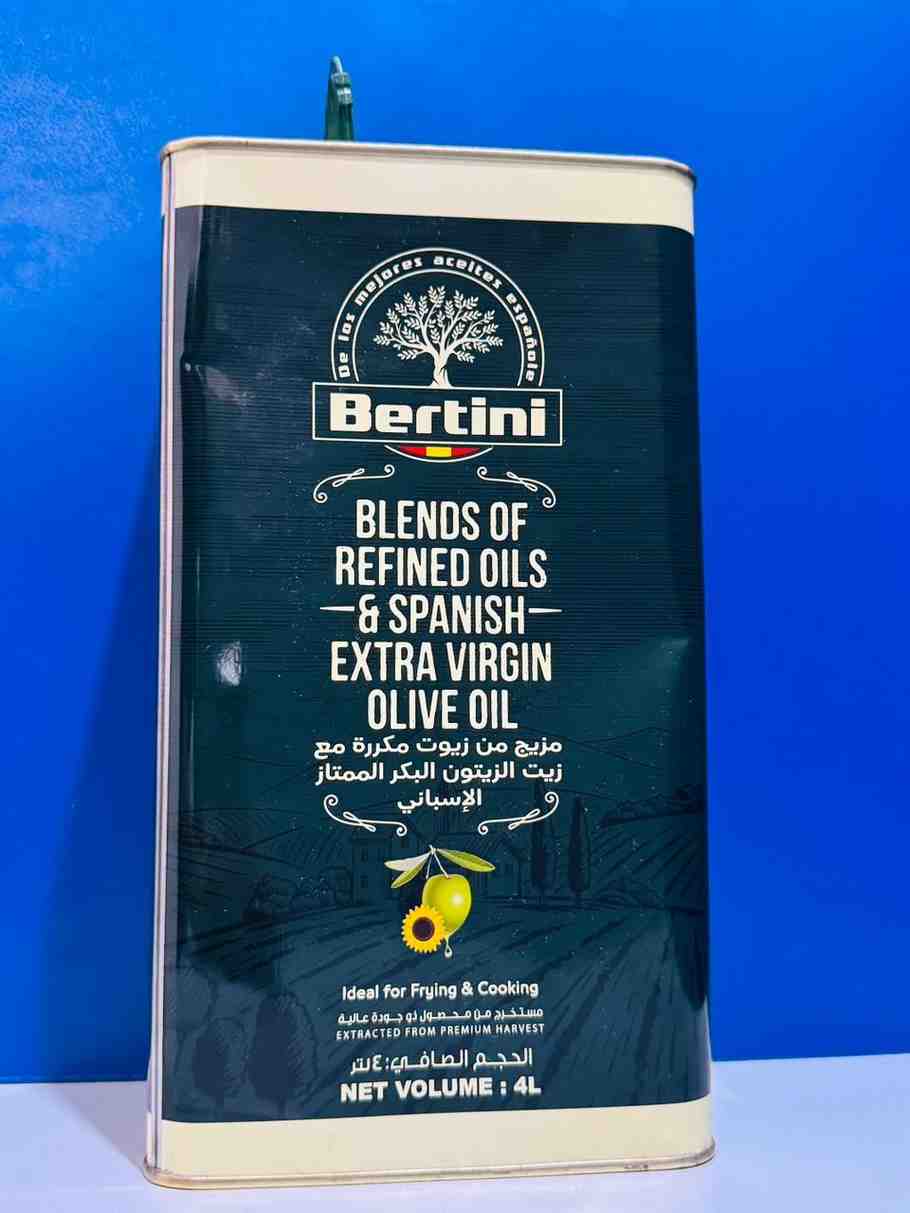 Bertini Spanish Extra Virgin Olive Oil Tin 4L