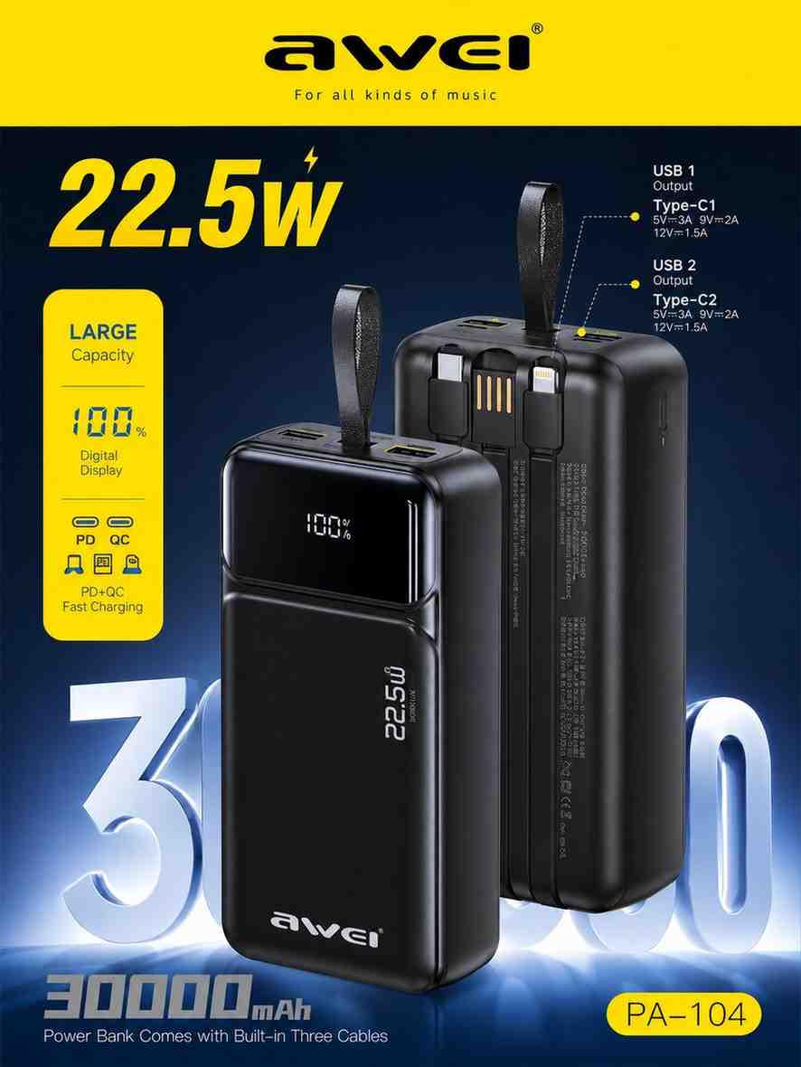 AWEI30000mAh Power Bank