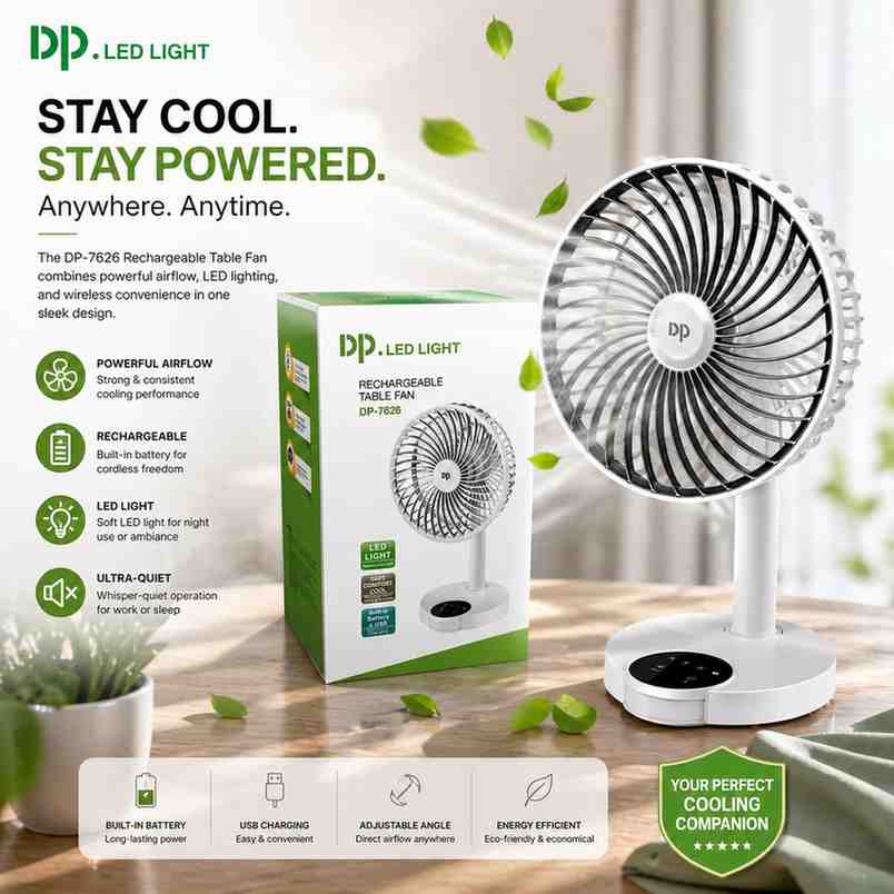DP 7626 Rechargeable 4000 mAh Battery